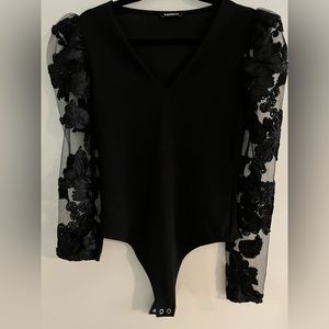 Express lace detail bodysuit | size Small